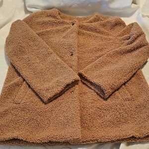Sanctuary Warm Tan Teddy Jacket Large